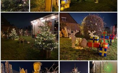 Unser Vorgarten in der Weihnachtszeit 2021